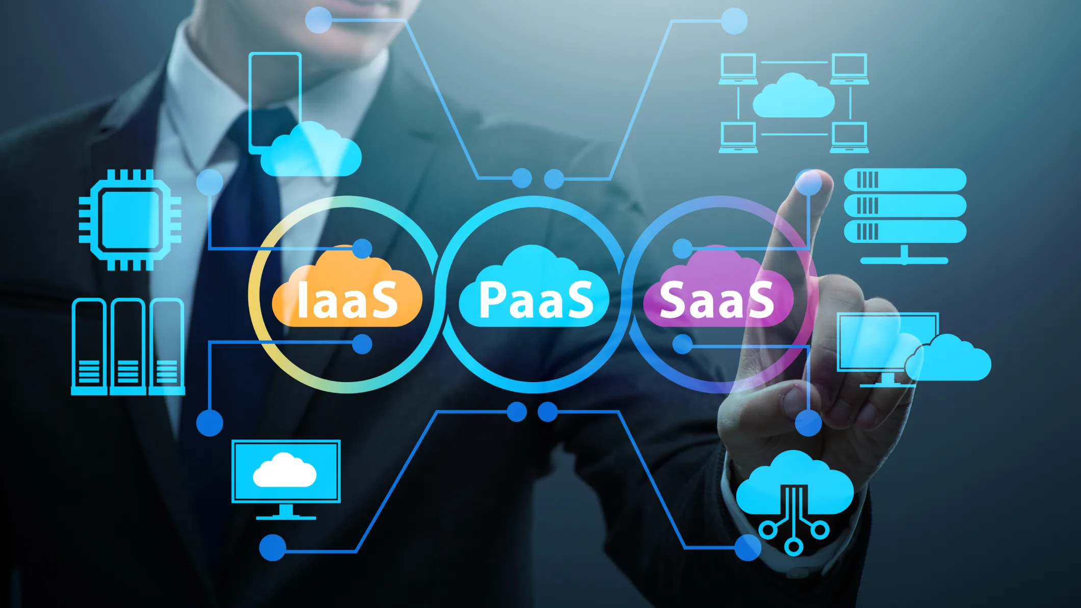SaaS vs PaaS vs IaaS cloud computing concepts for businesses