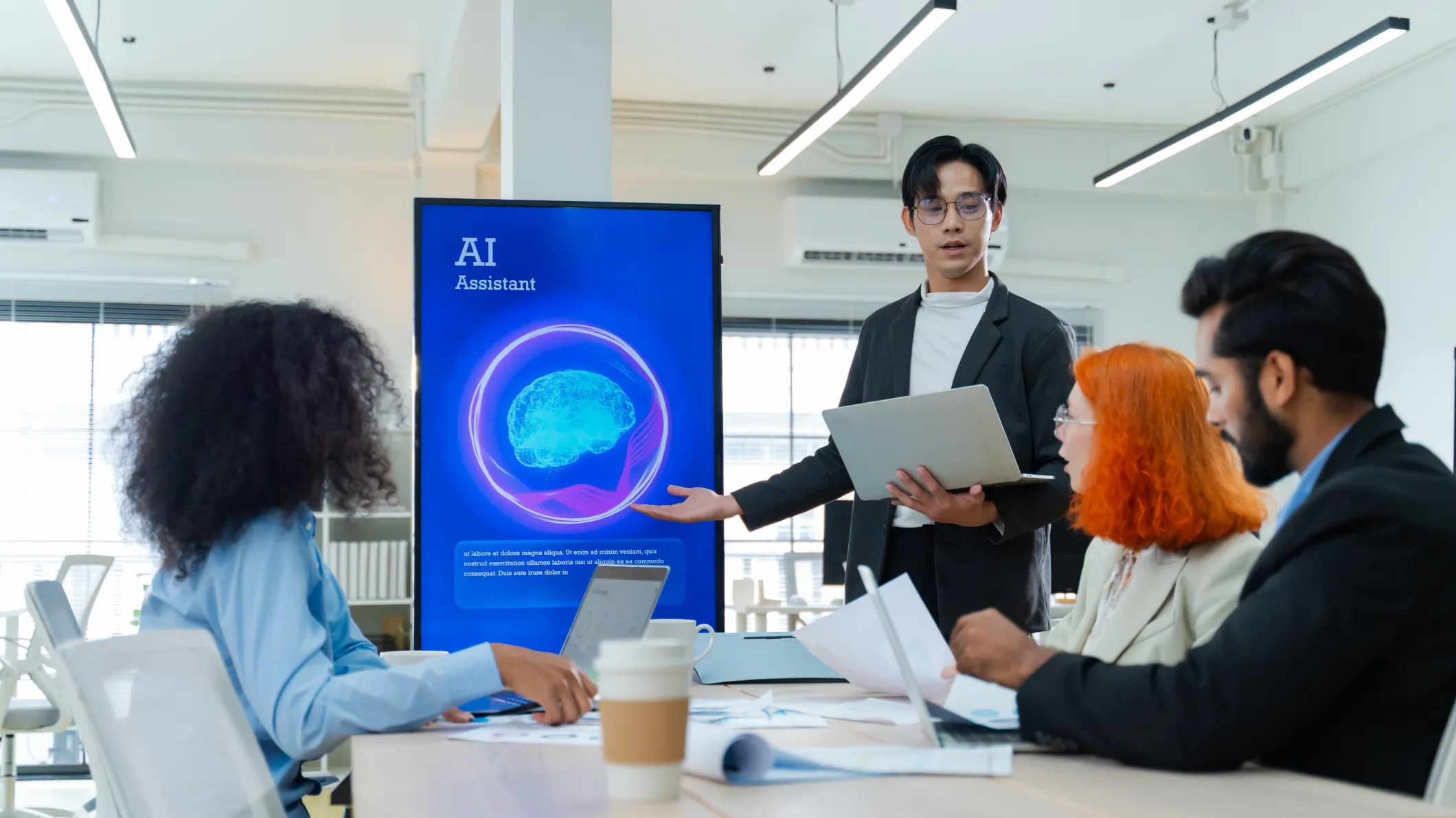 AI and data transforming workplace productivity through intelligent business insights
