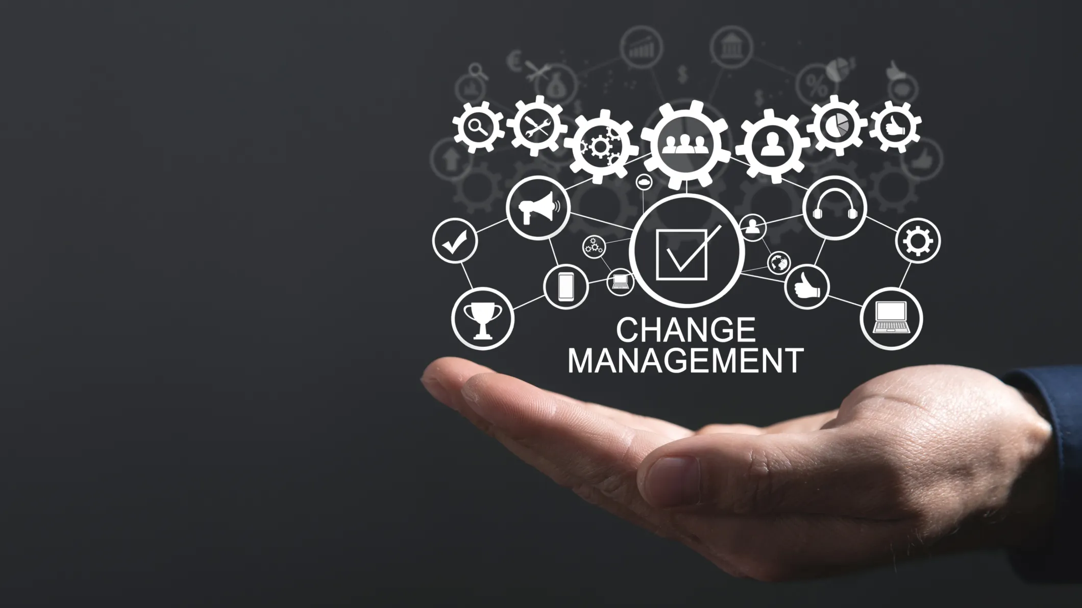 Change management challenges in UK organisations business transformation concept