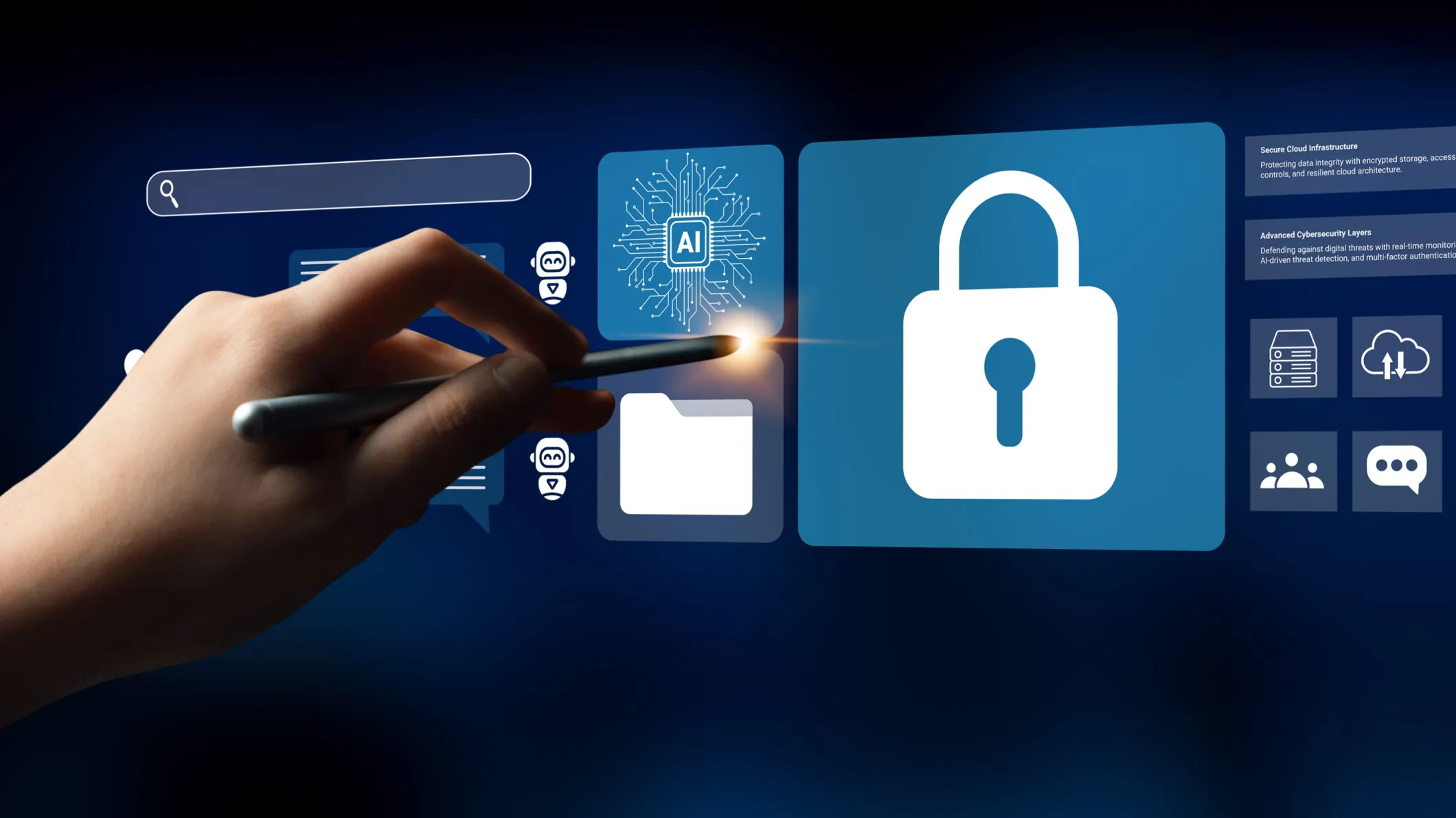 On-premises LLM deployment supporting secure AI and data protection.