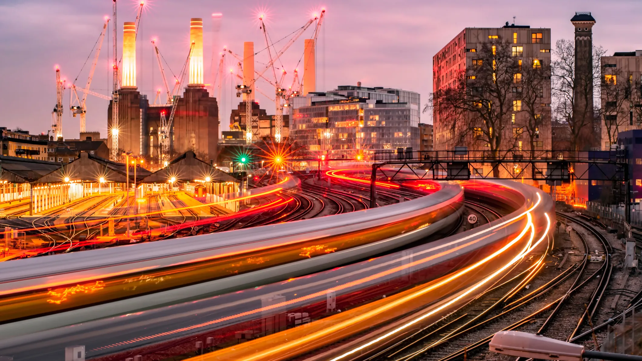 Rail train network london uk