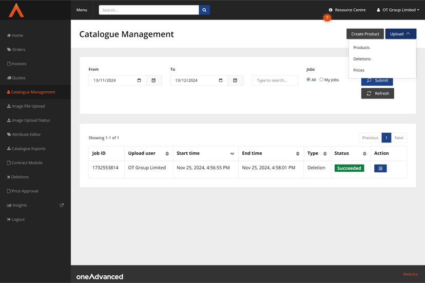 Procurement Catalog Management Purchasing