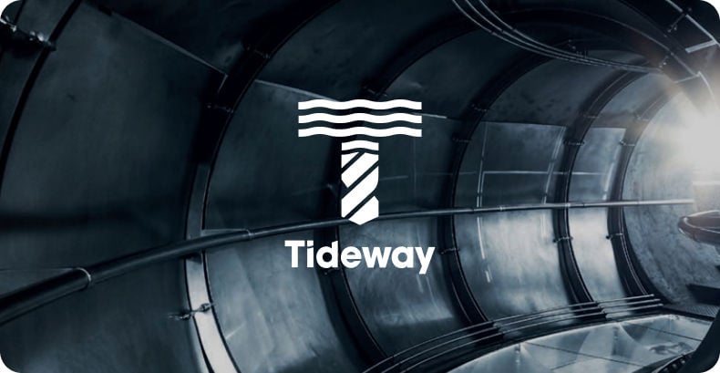 Tunnel with Tideway logo overlay