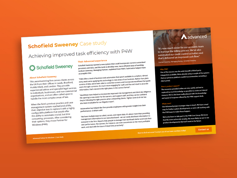 Document cover over orange background