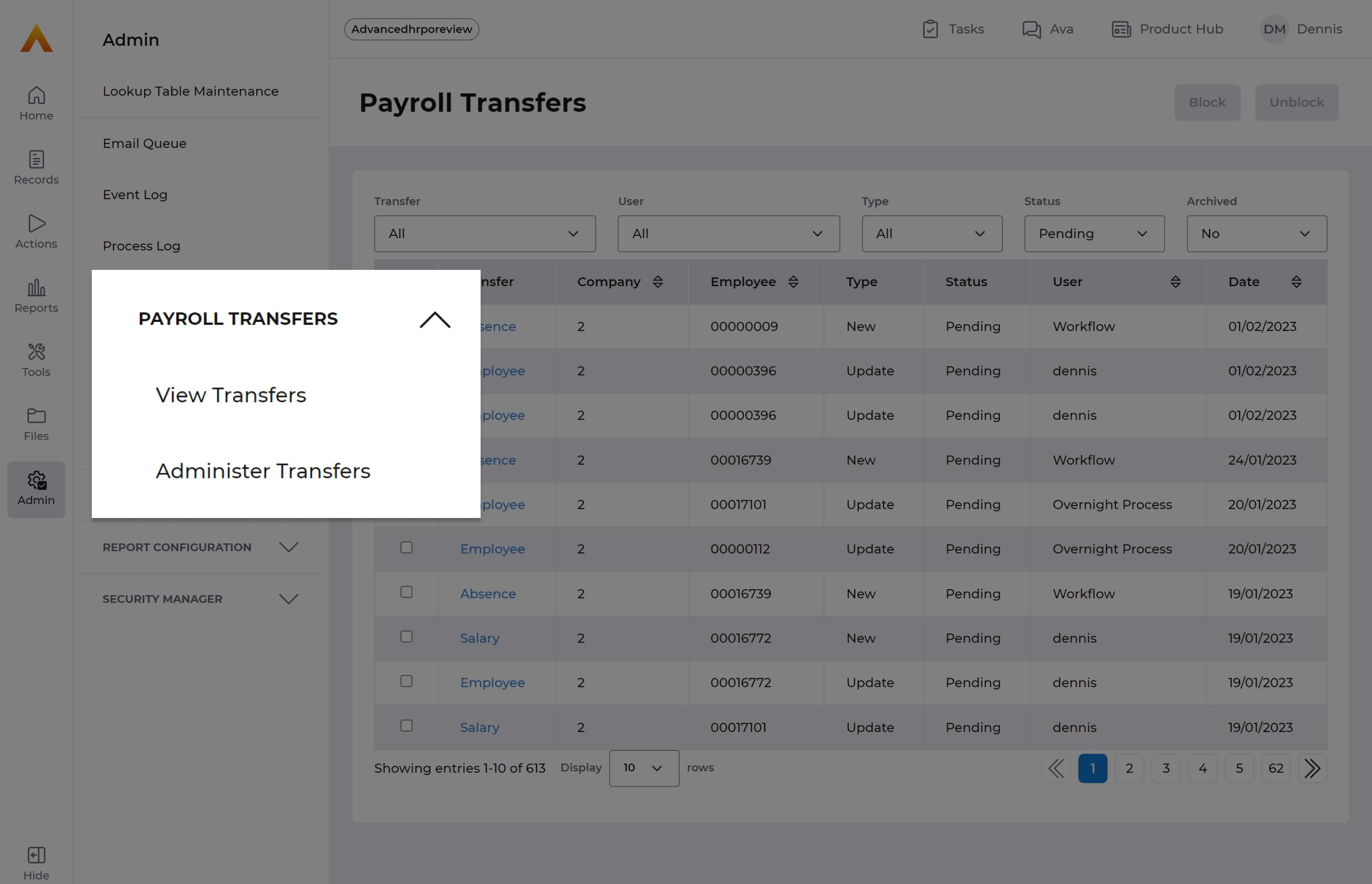 improved efficiency between teams feature on advancedhr