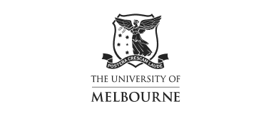 Uni of melbourne black and white logo