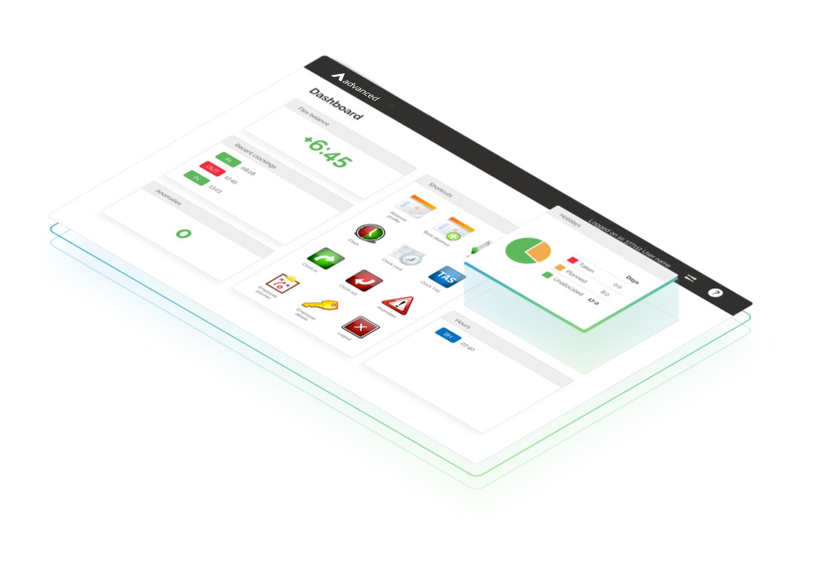 HCM App dashboard