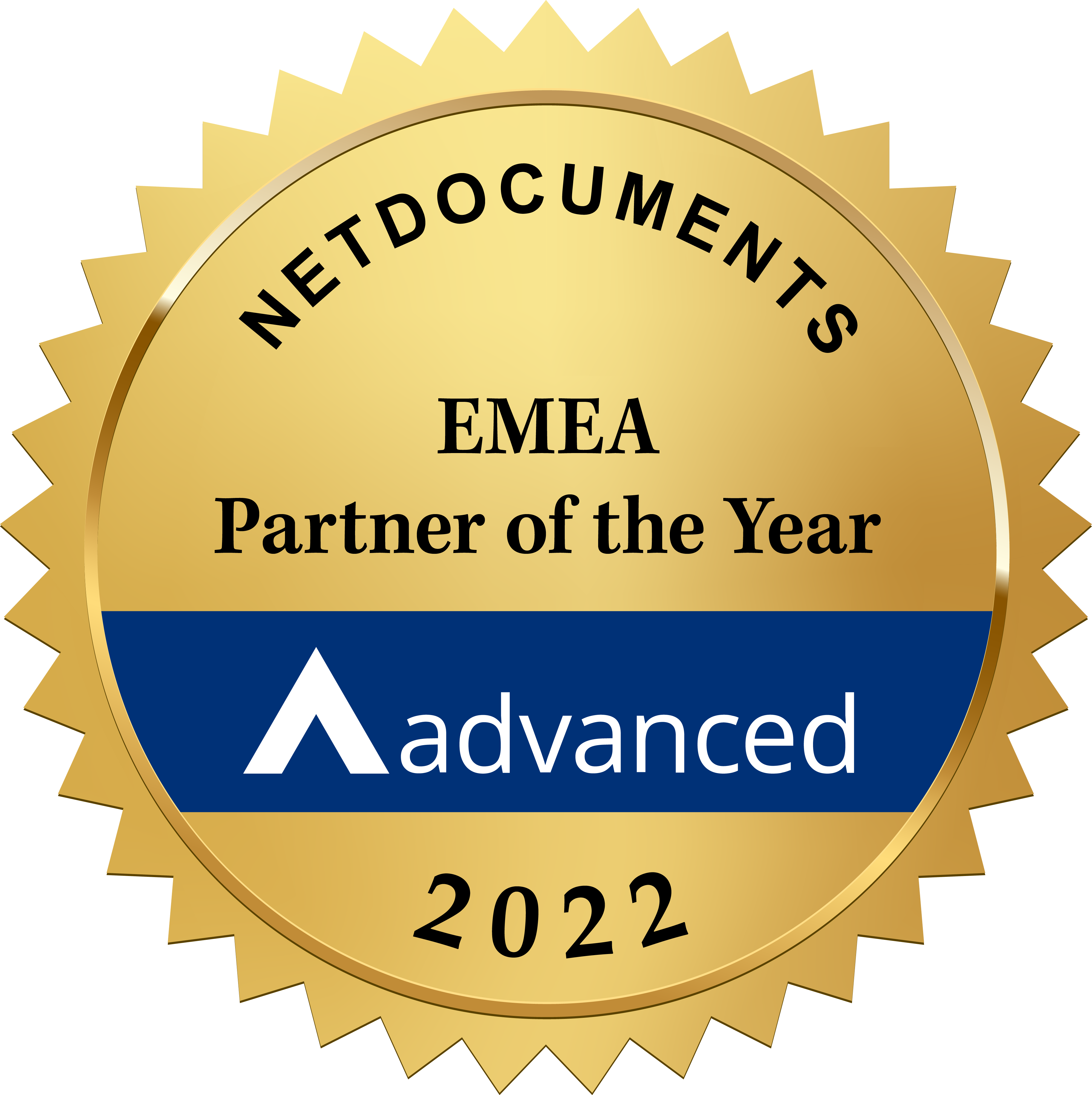 Advanced Recognised during NetDocuments Inspire Conference – EMEA Partner of the Year 2022   NetDocuments, the #1 trusted cloud platform where legal professionals do their best work, announced the winners of their Inspire 2022 Partner Awards.
