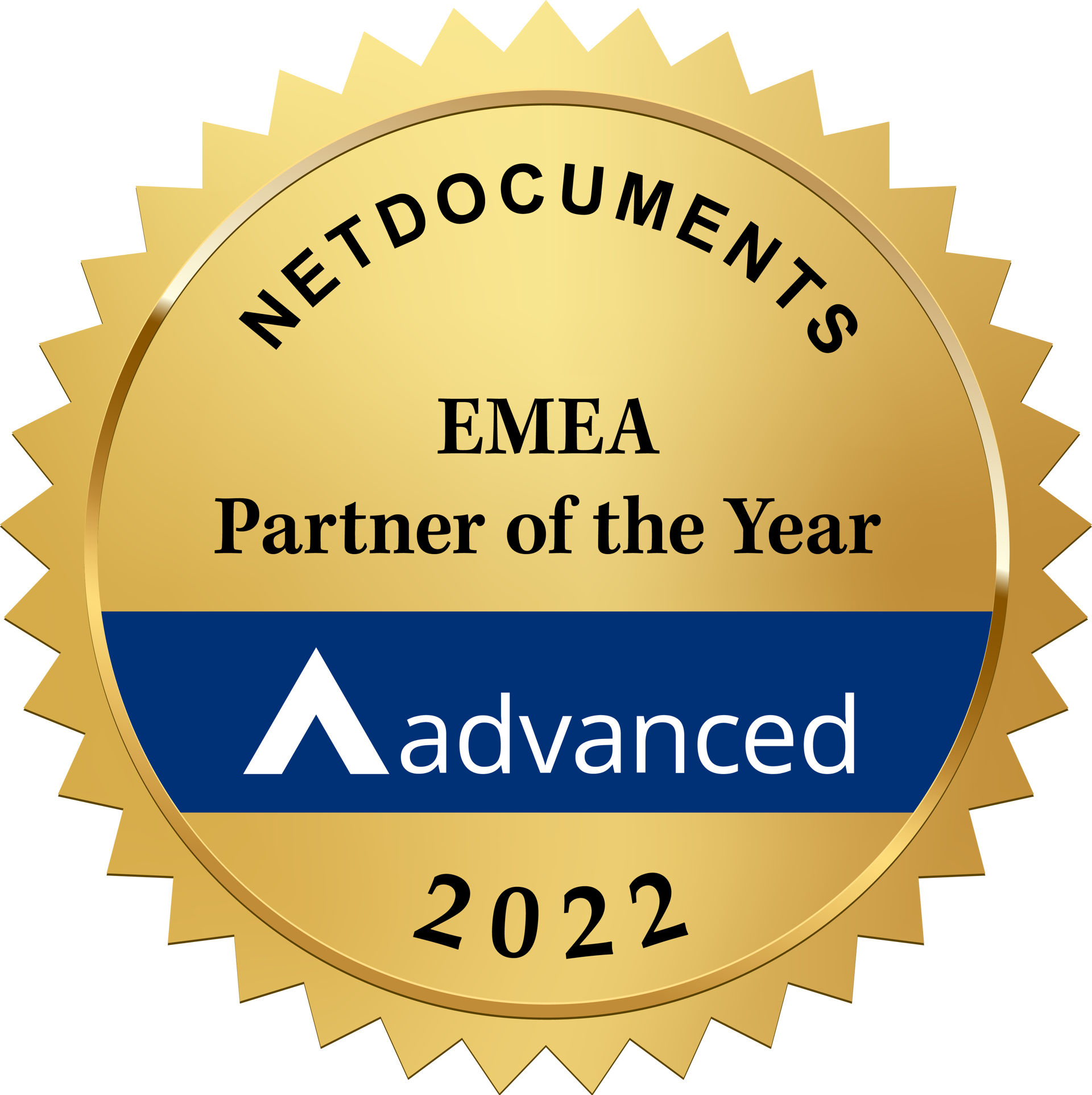 Advanced Recognised during NetDocuments Inspire Conference – EMEA Partner of the Year 2022   NetDocuments, the #1 trusted cloud platform where legal professionals do their best work, announced the winners of their Inspire 2022 Partner Awards.